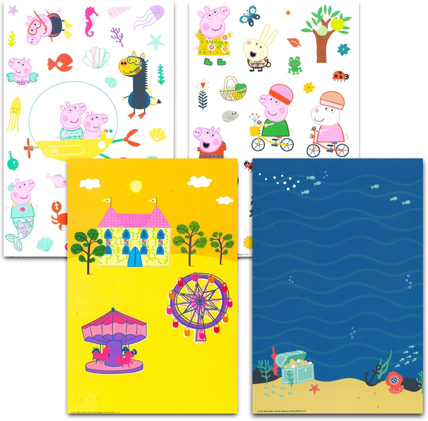 Peppa Pig Sticker by Number Book Set - Peppa Pig Activity Sticker Book Bundle with Peppa Pig Sticker Mosaic Book, Coloring Pages, Stickers, More | Peppa Pig Activity Book for Kids