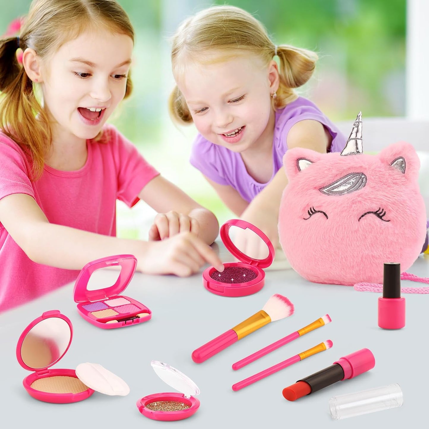 Pretend Makeup Kit for Toddlers Girls Toys Age 3 4 5 6 7 8 Years Old Gifts